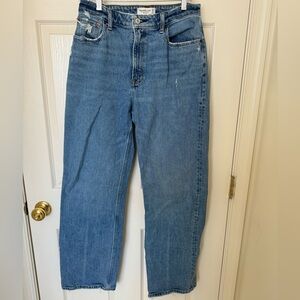 Abercrombie & Fitch 90s Relaxed High Rise Jeans - Curve Love